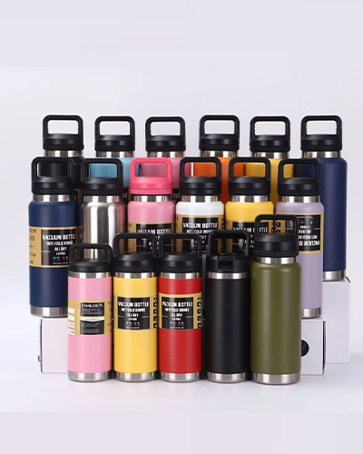 Custom branded premium outdoor insulated water bottles with logo