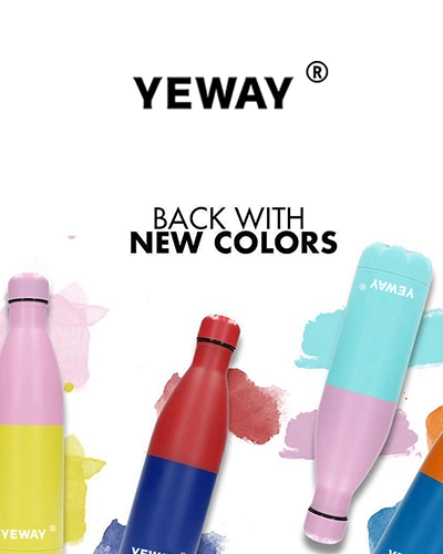 Powder coated wholesale cola shape insulated water bottles