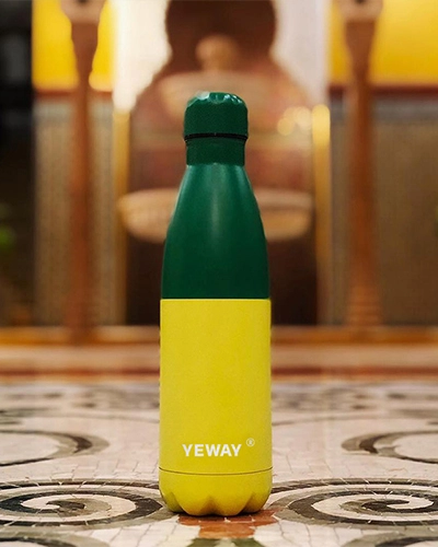 Custom logo printing on cola shape stainless steel bottle for branding