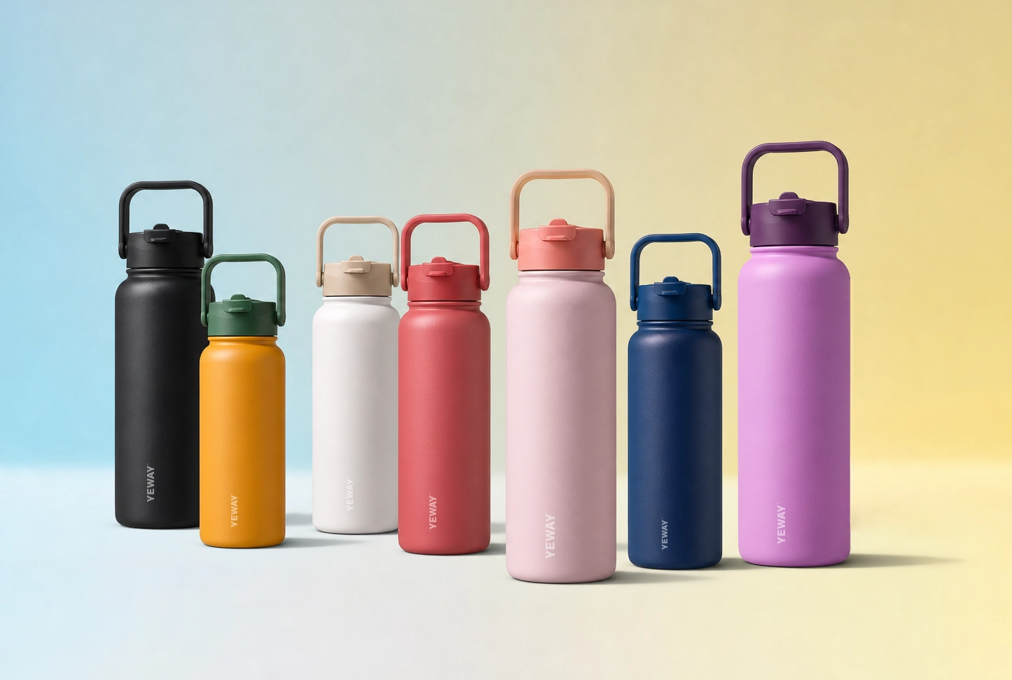 customize brand 304 316 stainless steel insulated water bottle with handled