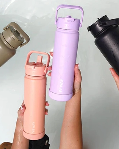 customized brand matte insulated stainless steel water bottle