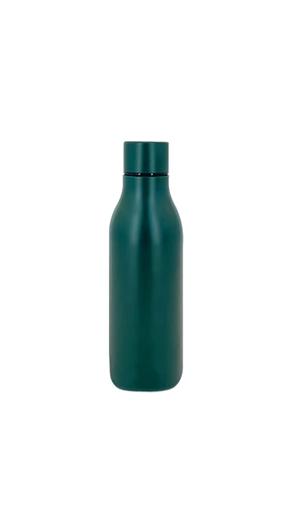 Dark green double wall stainless steel bottle for OEM manufacturing