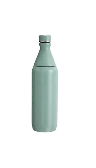 Pink slim insulated water bottle available as in-stock color for wholesale bulk orders