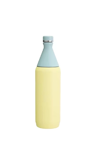Pomelo yellow slim insulated water bottle in-stock color for wholesale and OEM supply