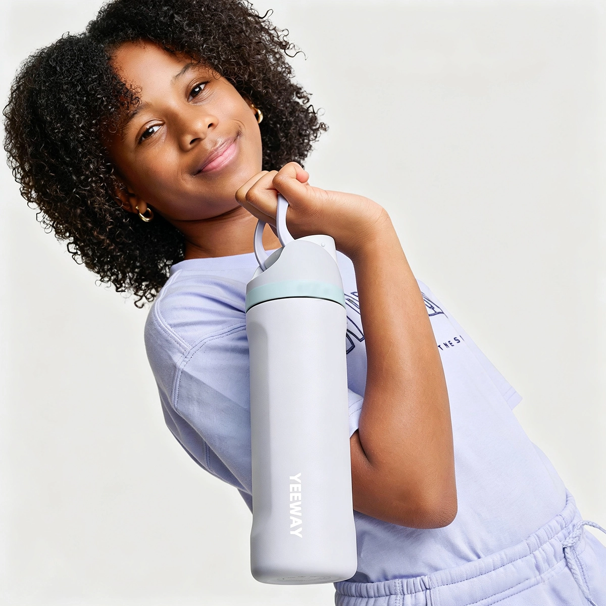 Dual Drinking FreeSip Water Bottle Insulated Stainless Steel Bottle for Wholesale and Brand Customization