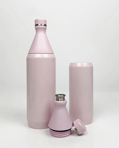 Dual-opening vacuum insulated water bottle design for OEM and private label projects