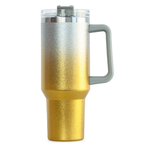 Glitter finish insulated tumbler for promotional drinkware
