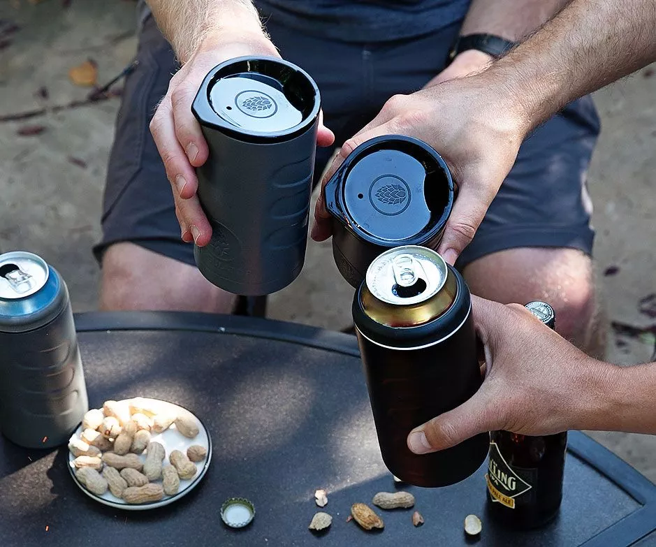 Vacuum insulated stainless steel can cooler manufacturer for wholesale and custom branding