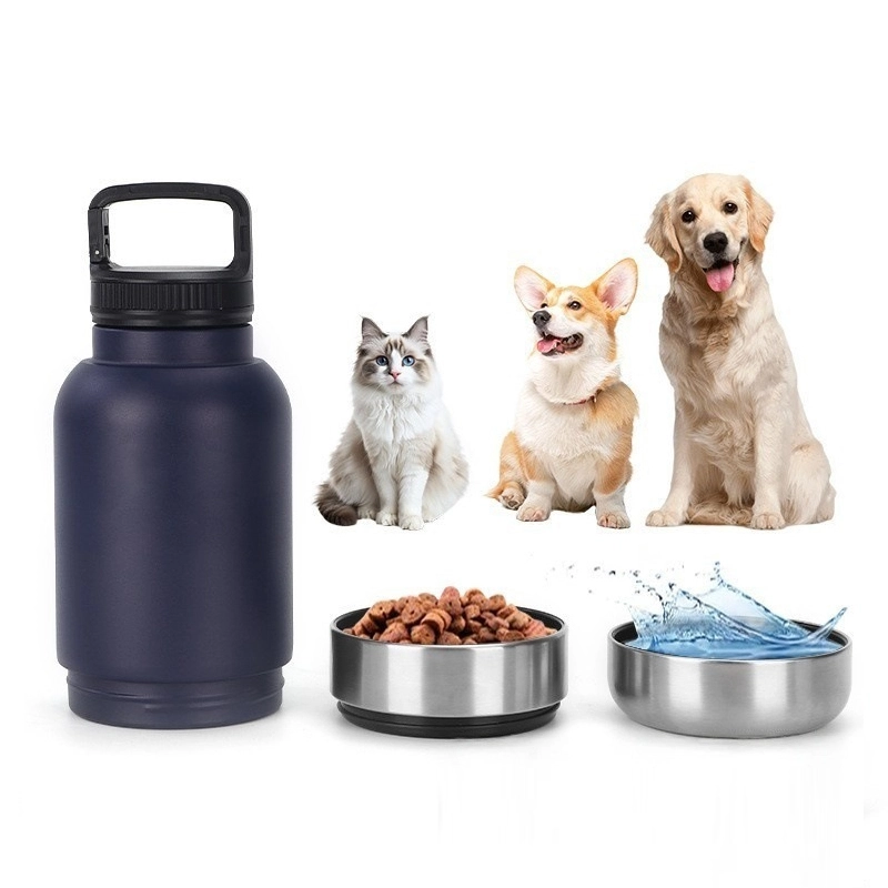 Leak proof stainless steel pet water bottles for bulk OEM and wholesale supply