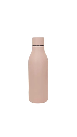 Light brown portable thermal water bottle for promotional and private label projects