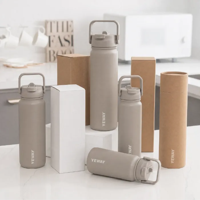 Private label water bottle retail packaging design