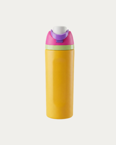 YW-04 spring-loaded flip top sports bottle manufacturer, one-handed operation vacuum flask bulk.