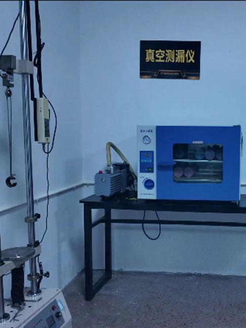 Quality testing laboratory for stainless steel drinkware including salt spray corrosion testing and durability inspection for OEM factory production