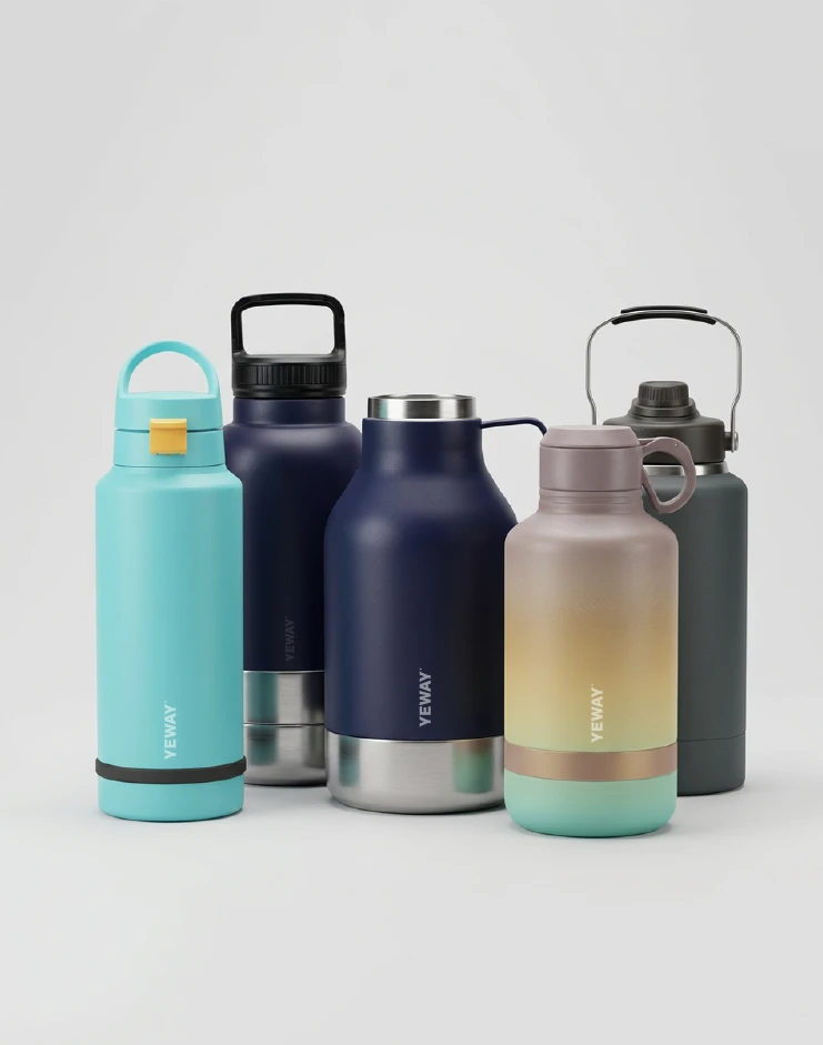 Portable wholesale pet water bottles for outdoor and travel markets