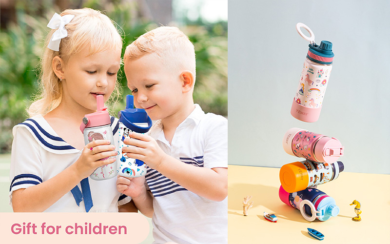 12-16oz Stainless steel water bottles for kids