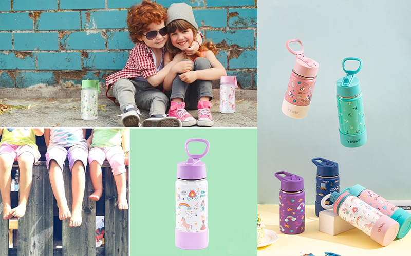 Kids stainless steel water bottles