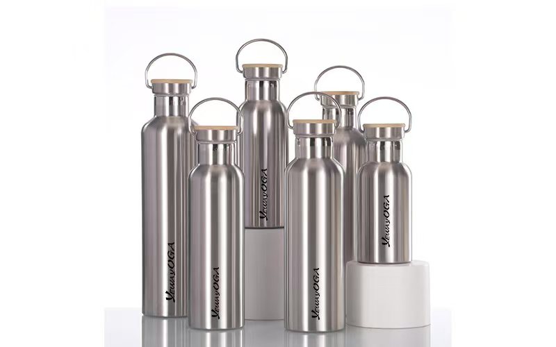 Silver Stainless Steel Water Bottle