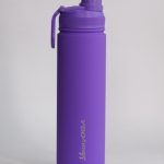 Sport Water Bottle With Chug Cap 18 8 Stainless Steel Double Wall Insulated Travel Tumbler