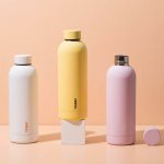 YEWAY Wholesale Double Wall Thermo Flask 500ml Stainless Steel Black Green Rubber Matte Paint Outdoor Small Mouth Water Bottle