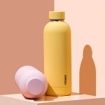Yeway Botella De Agua American Ins Small Mouth Bamboo Lid Water Bottles 350m 500ml 750ml 304 Stainless Steel Water Bottle logo