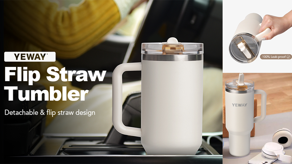 40 oz tumblers leak proof fit in car cup holders