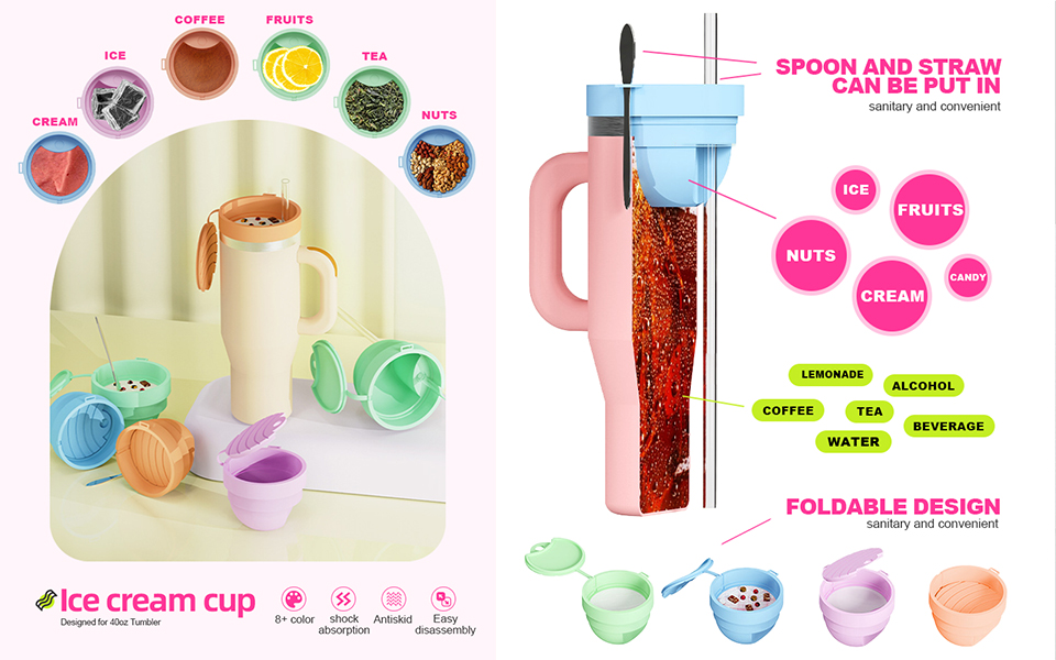 Multi Function Tumbler Ice Cream Attachment