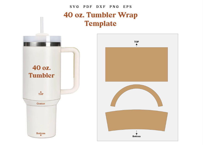 Sublimation Paper Size For 40 oz tumbler
