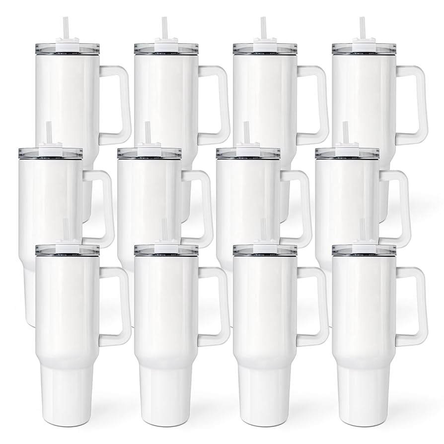 40 oz blank sublimation tumblers with handle