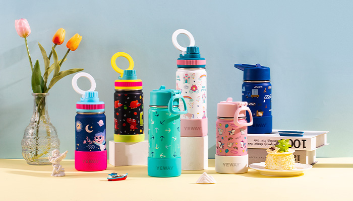 Cartoon patterns kids water bottle