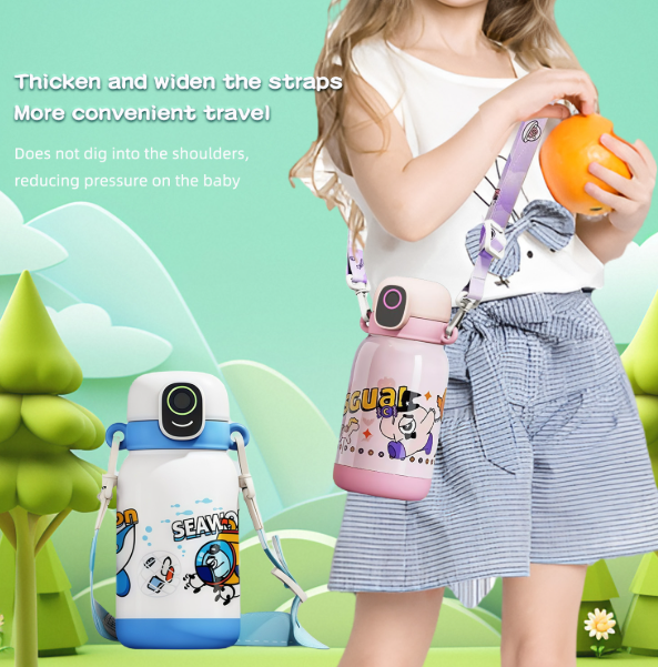 One-Touch Open fingerprint lock for children's water bottles