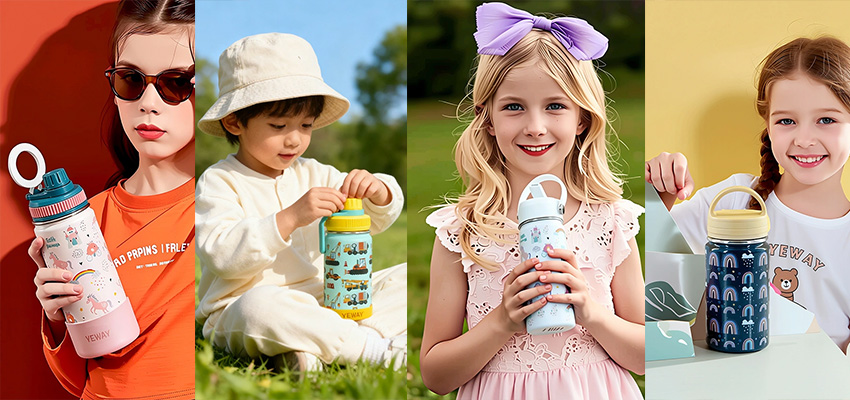 leak proof lightweight and fun designs for kids Stainless Steel Water Bottle