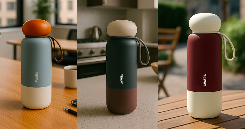 Customized brand minimalist stainless steel water bottle