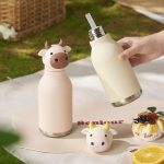 Food-Grade Silicone Animal Toppers: Non-Toxic Water Bottles for Children
