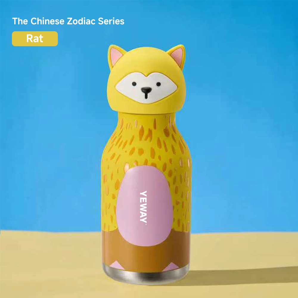 Rat head stainless steel vacuum flask 12 zodiac series