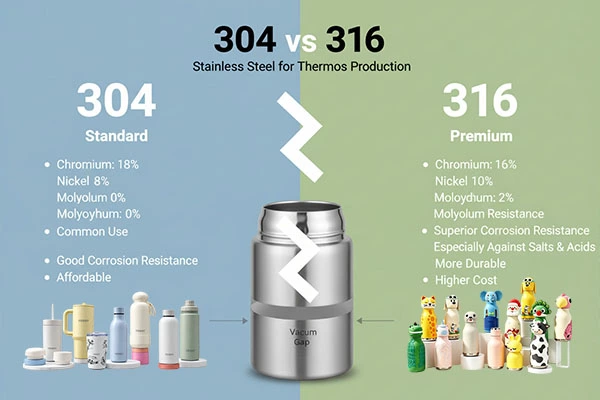 304 vs 316 stainless steel drinkware comparison