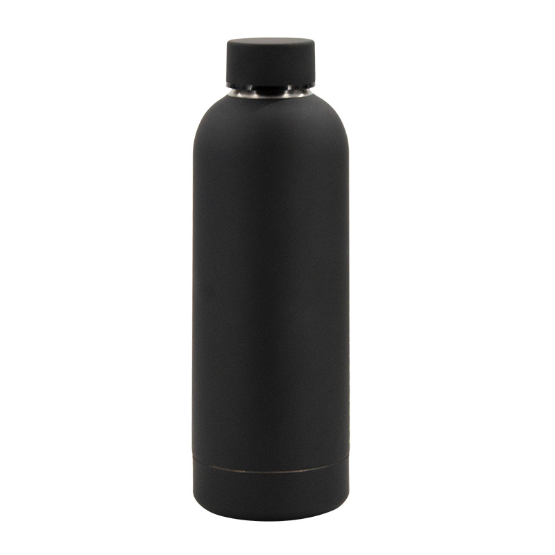 Narrow Mouth Water Bottle - Midnight Black (Black)