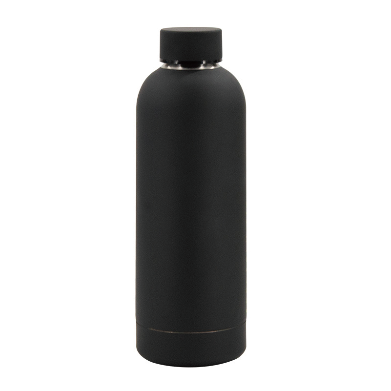 Narrow Mouth Water Bottle - Midnight Black (Black)