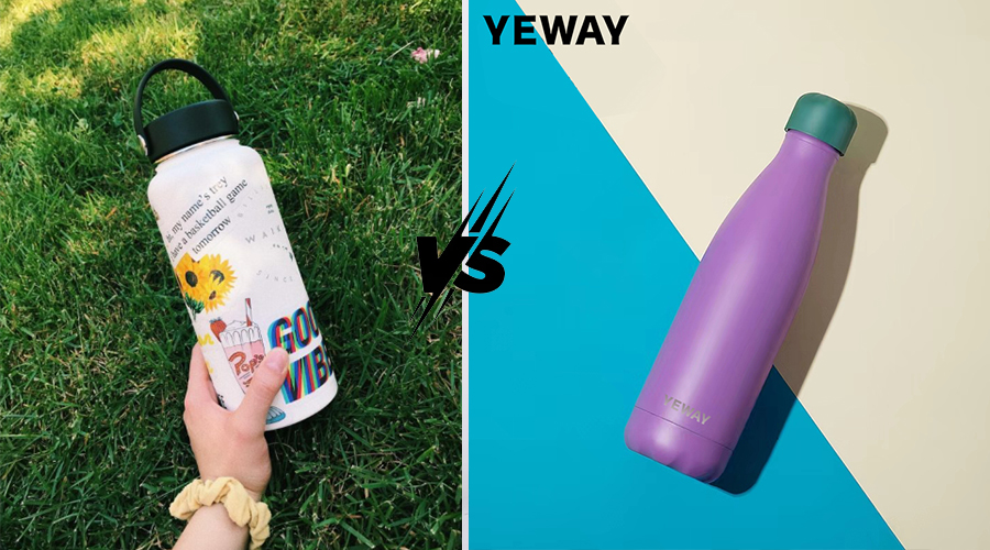 A collection of minimalist matte color palette options for bulk order water bottles.