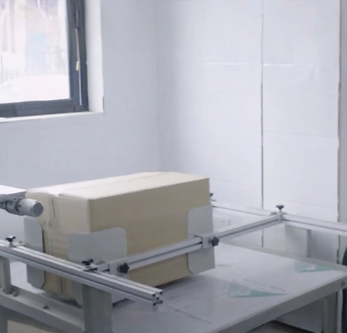 Transit simulation quality check for secure global drinkware distribution and shipping.