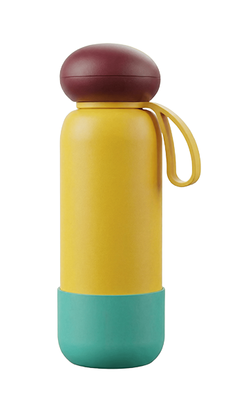 Deep Teal 316 SS Deep Reflection Bottle - Ergonomic Mushroom Lid Flask