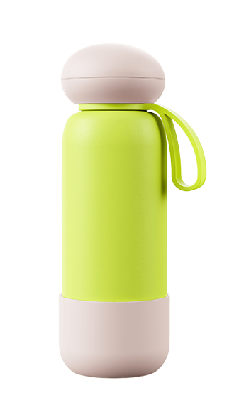 Desert Rose Pebble Cap Flask - Elegant Gift-grade Insulated Bottle for Retailers