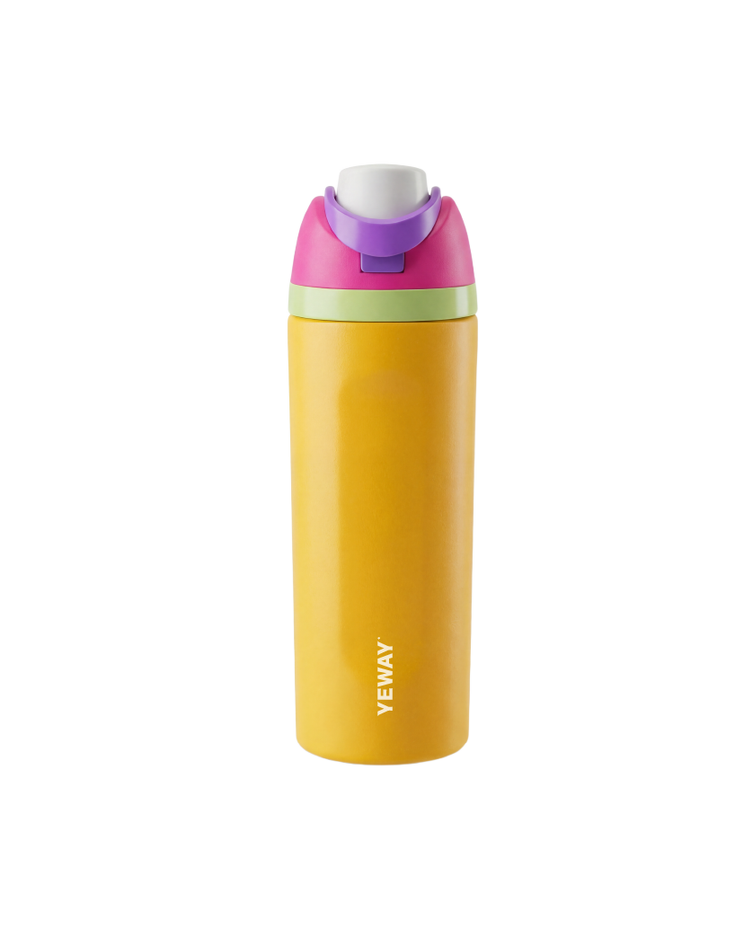 flip top insulated stainless steel sport water bottle YW-04 gym