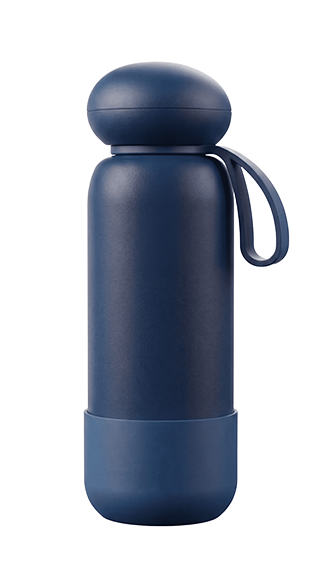 Lavender 244C Wellness Bottle - Relaxing Color Palette Pebble Cap Flask