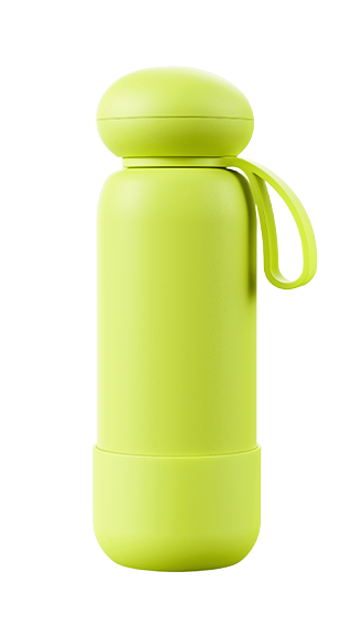 Pale Pink 705C Yoga Insulated Bottle - Soft Touch Rubberized Pebble Cap Drinkware