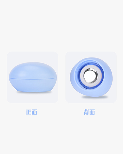 Close-up of unique Pebble Cap design on a minimalist stainless steel water bottle