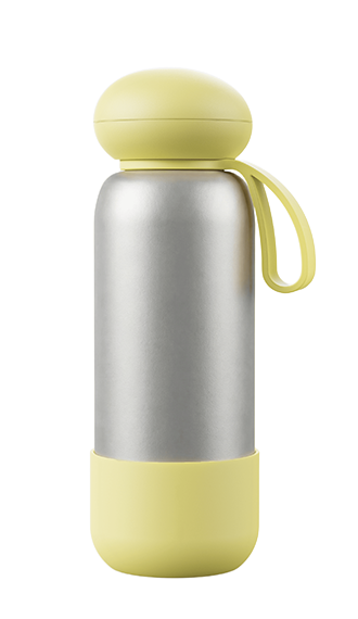 Soft Lilac 2645C Creative Lifestyle Bottle - Elegant Mushroom Top Design