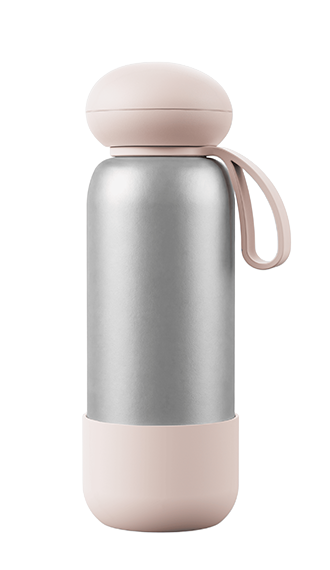 Warm Taupe 1522C Nordic Style Bottle - Minimalist Aesthetic Office Drinkware