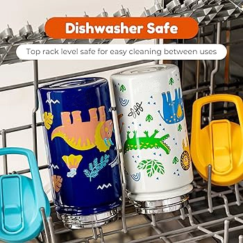 Dishwasher-safe insulated stainless steel water bottle for daily use