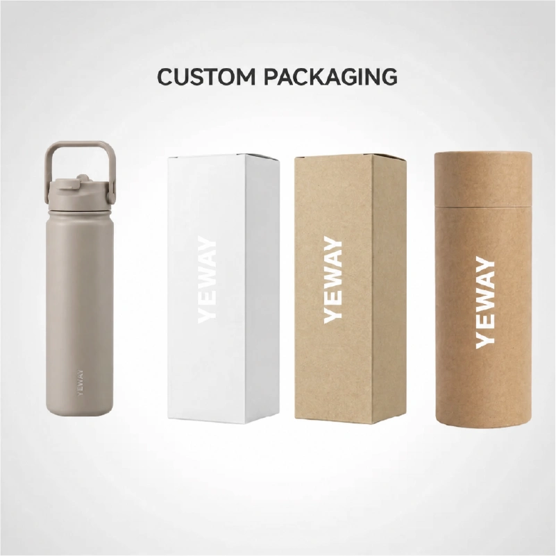 Custom packaging gift box for insulated water bottle YW-B02 suitable for retail and Amazon wholesale orders