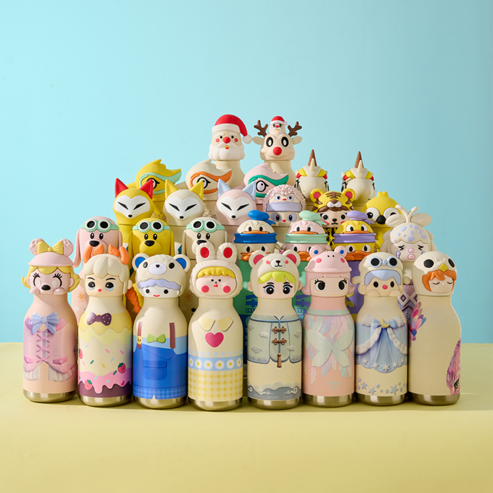 OEM Animal Head Kids Water Bottle Customization Servic